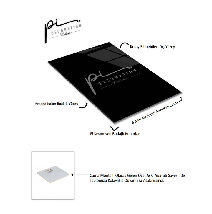 Soyut Desenler Triple Cam Tablo