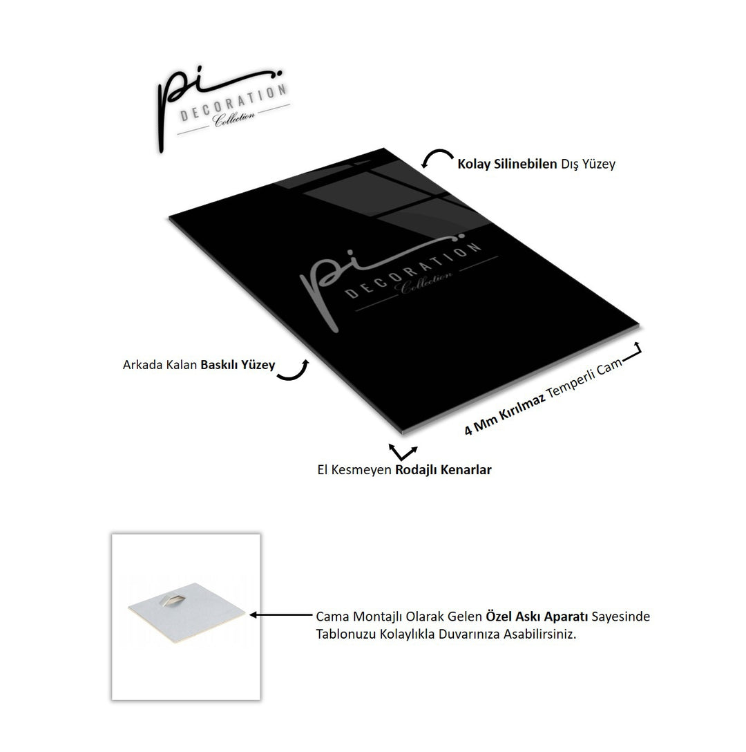 Soyut Desenler Triple Cam Tablo