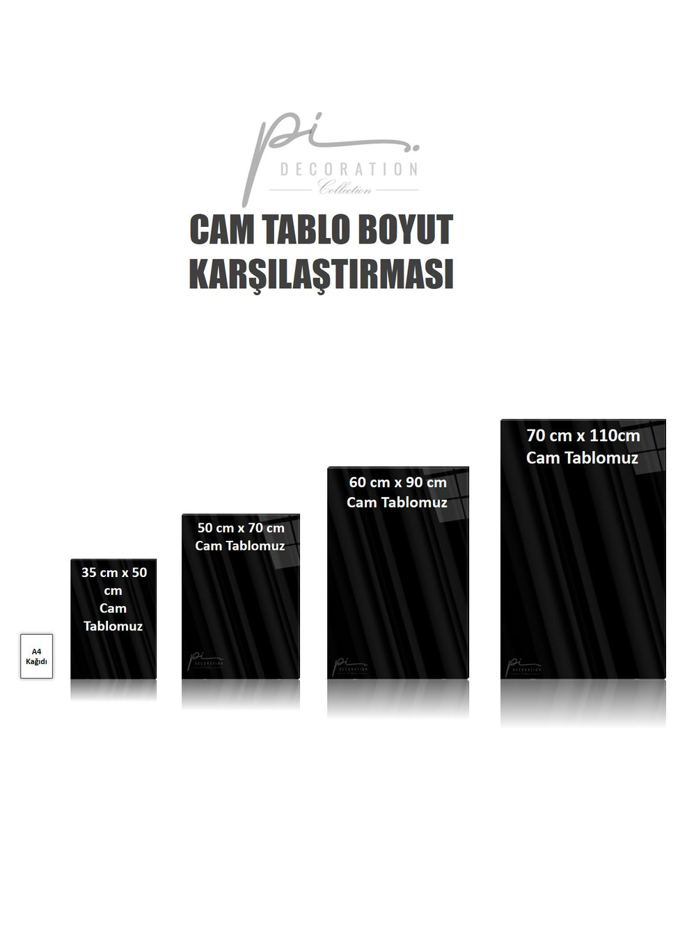 Soyut Yapraklar Cam Tablo