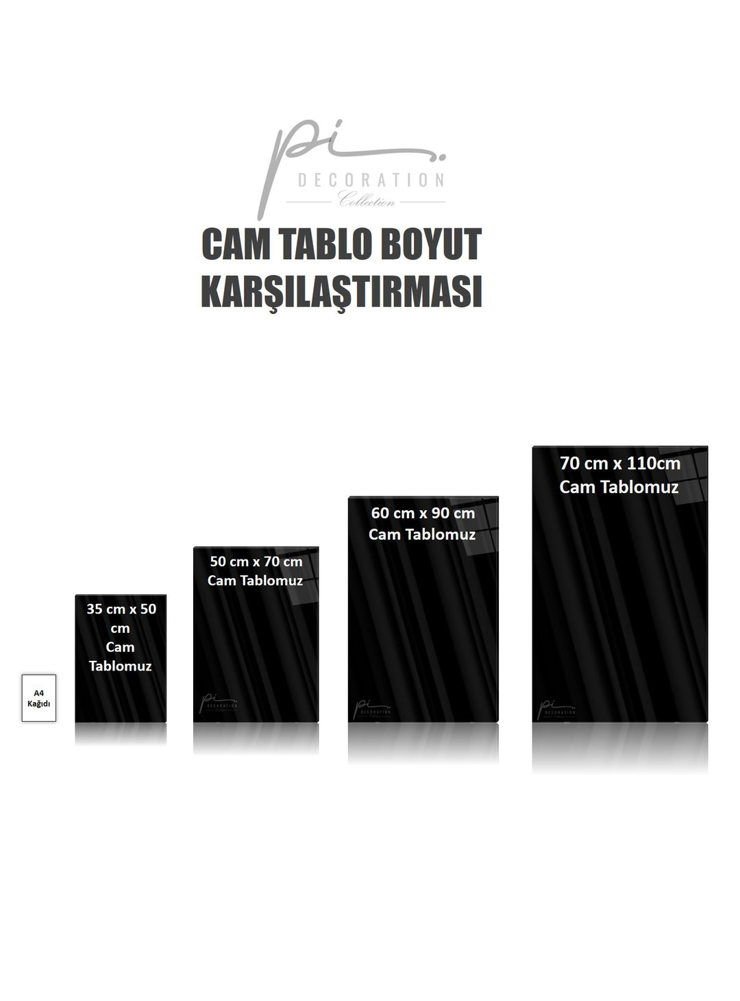 Soyut Yapraklar Cam Tablo