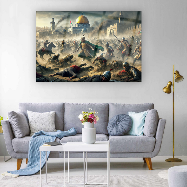 Selehaddin Eyyübi Kudüs Fethi Cam Tablo