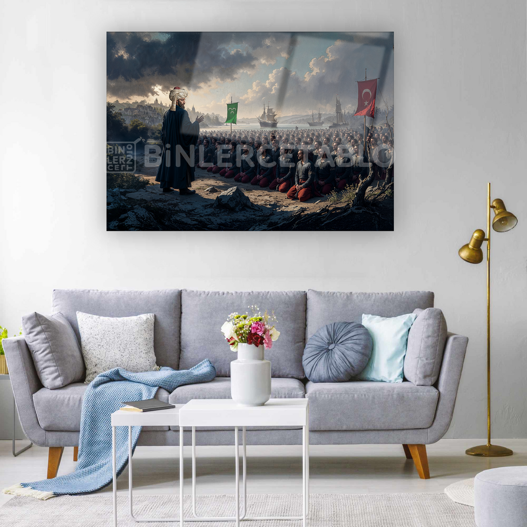Fatih Sultan Mehmet Ordusuna Namaz Kıldırıken CamTablo