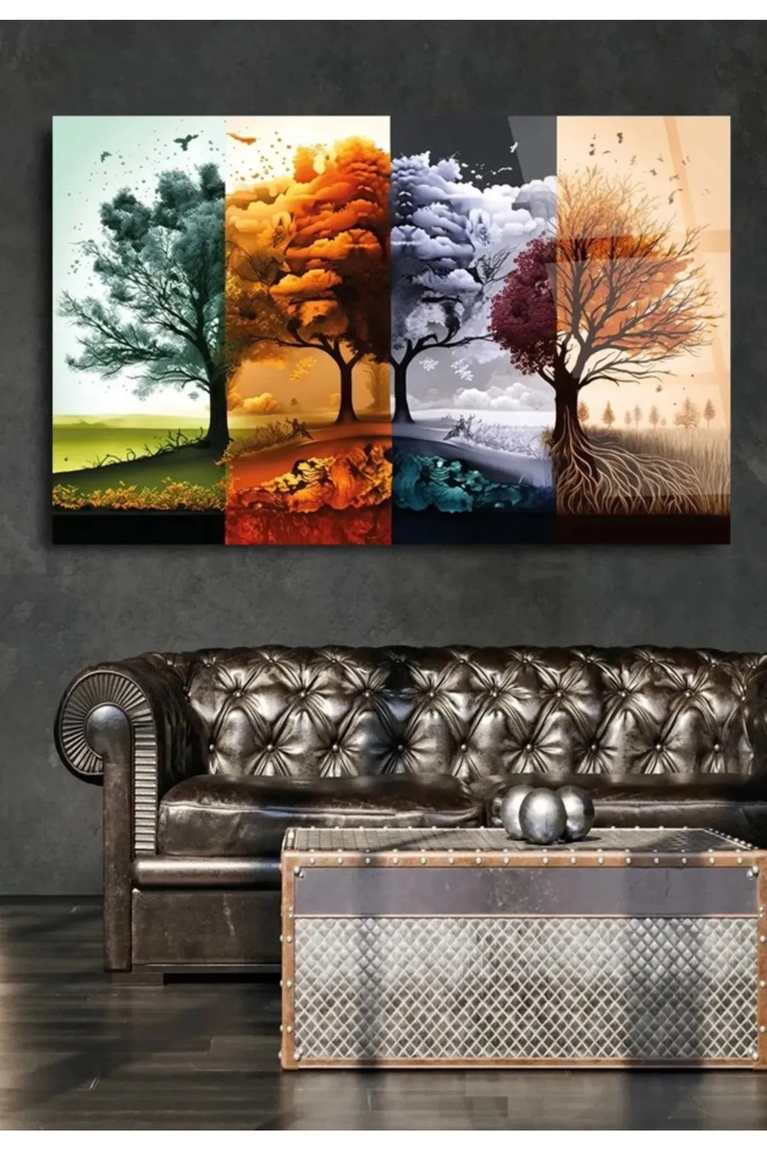 Dört Mevsim Cam Tablo