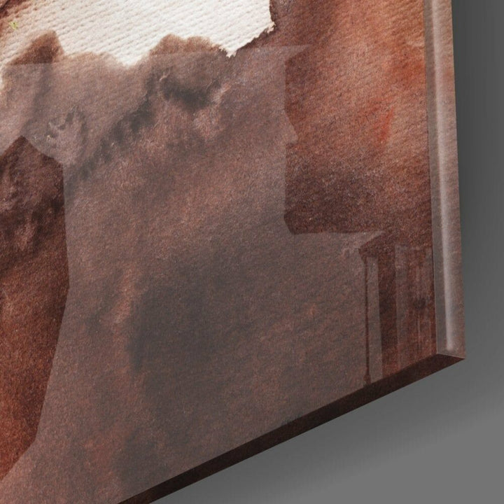 Abstract Toprak Cam Tablo