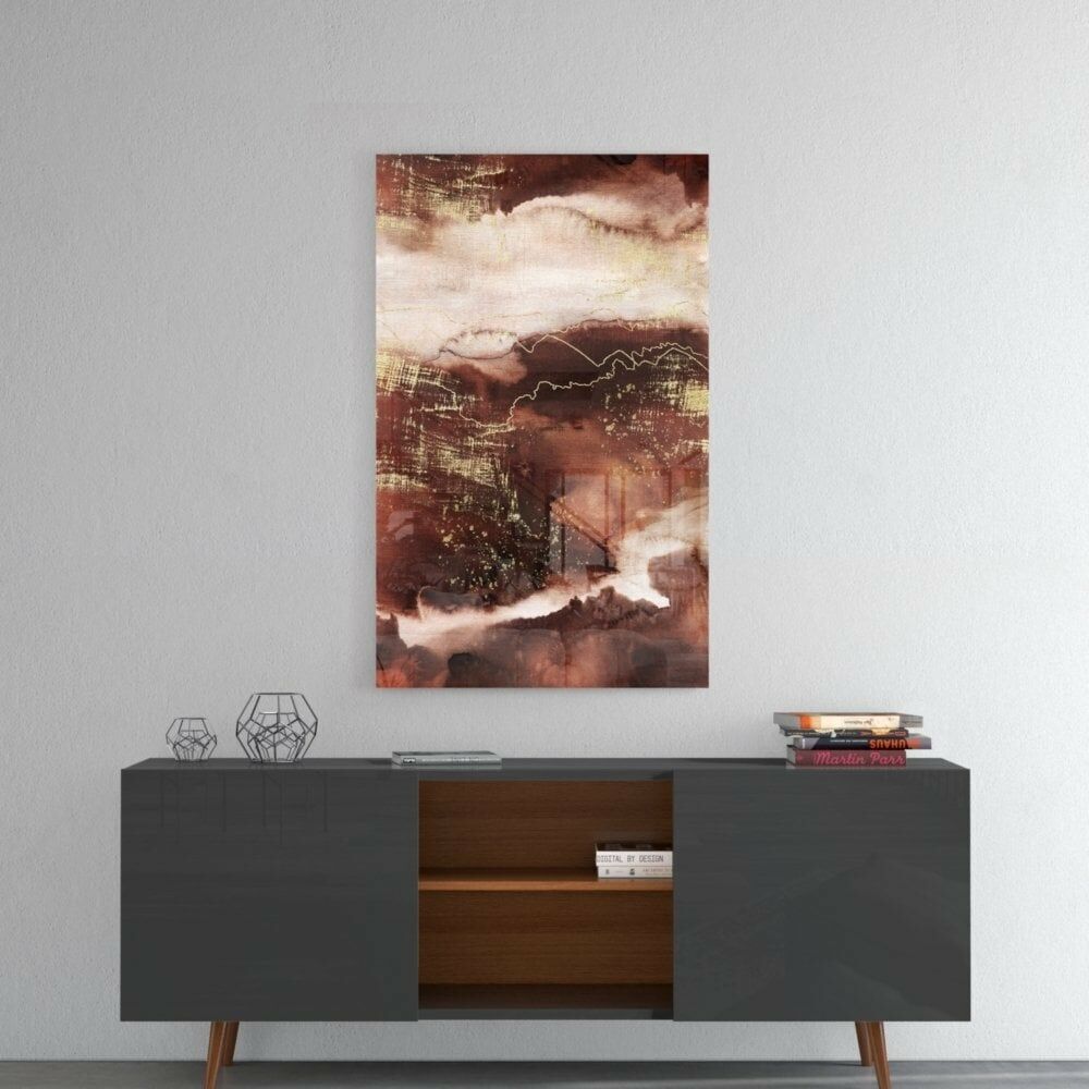 Abstract Toprak Cam Tablo