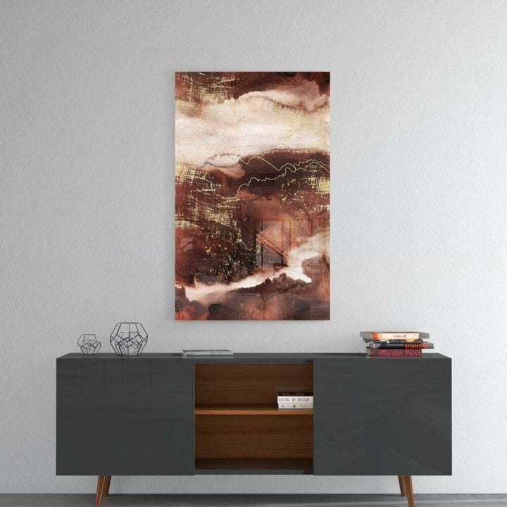 Abstract Toprak Cam Tablo