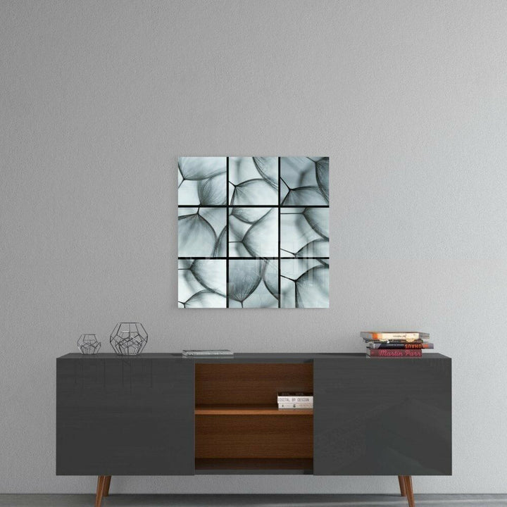 Arı Gözlü Karahindiba Cam Tablo