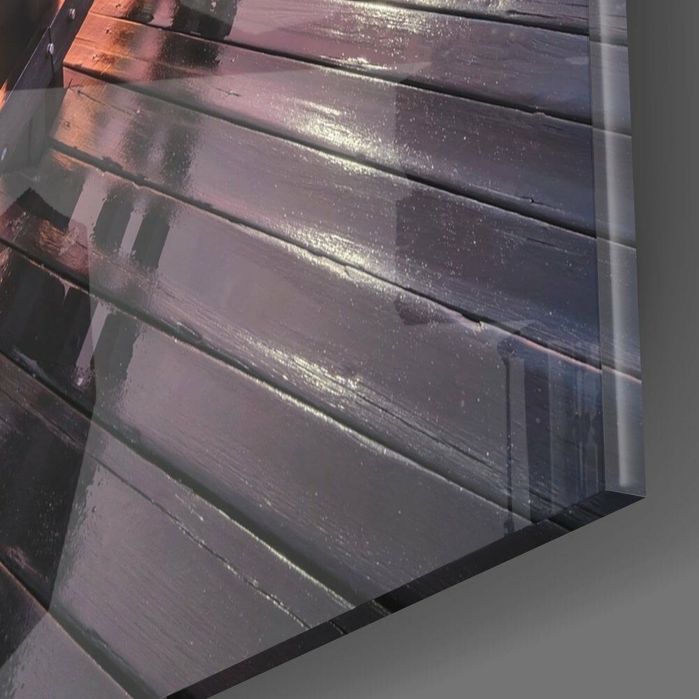 Aşk Köprüsü Cam Tablo