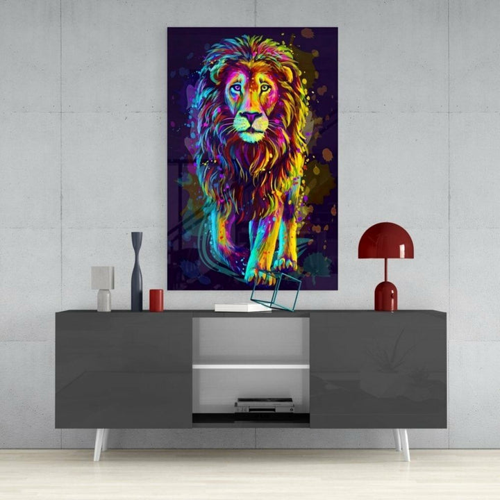 Aslan Cam Tablo No:1054