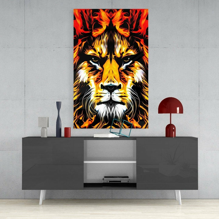 Aslan Cam Tablo No:5056