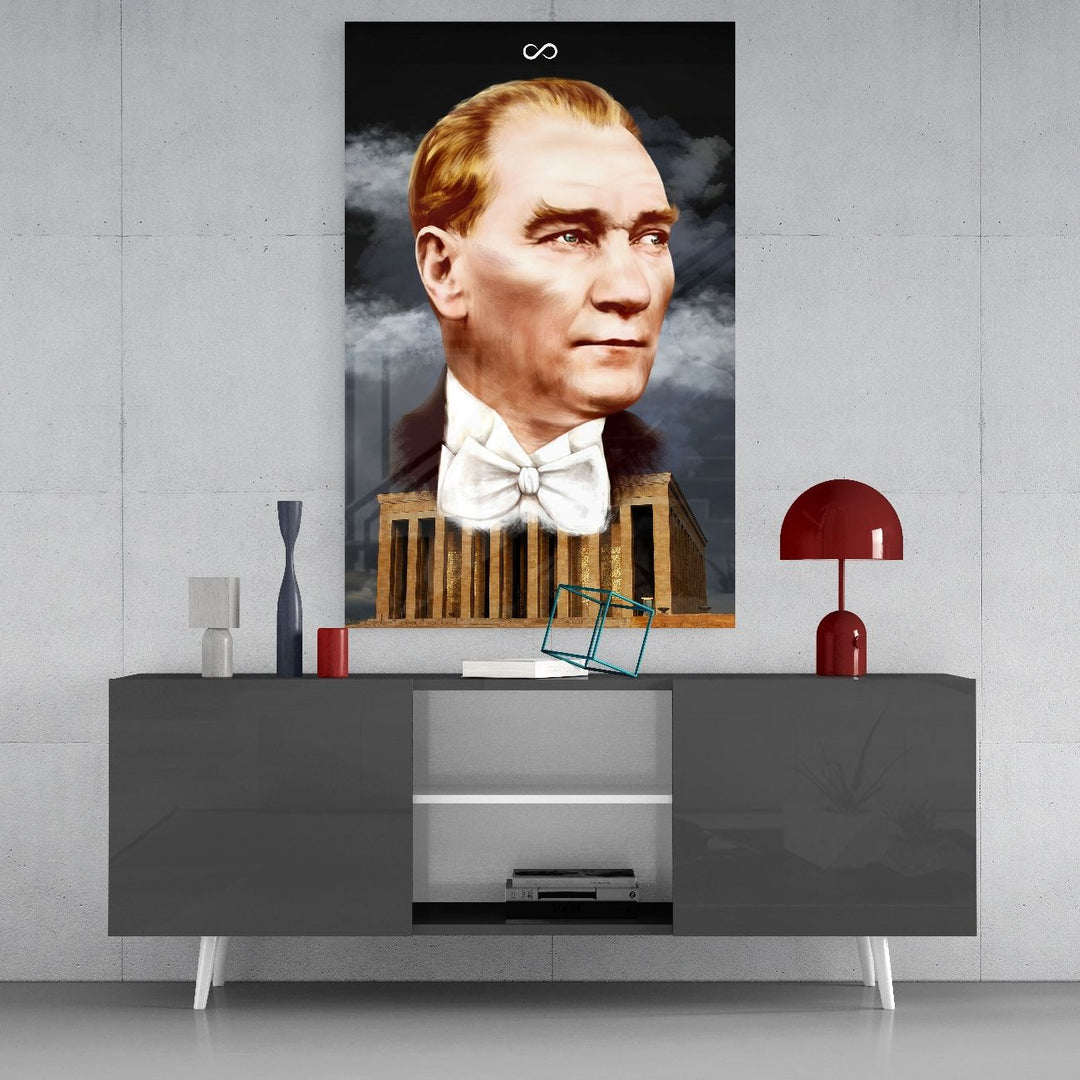 Atatürk ve Anıtkabir Cam Tablo