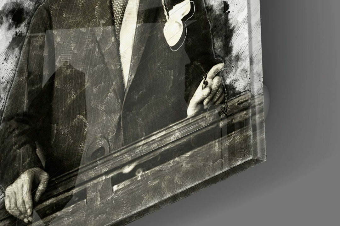 Atatürk Portre Cam Tablo