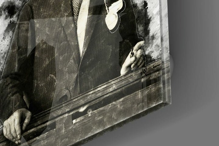 Atatürk Portre Cam Tablo