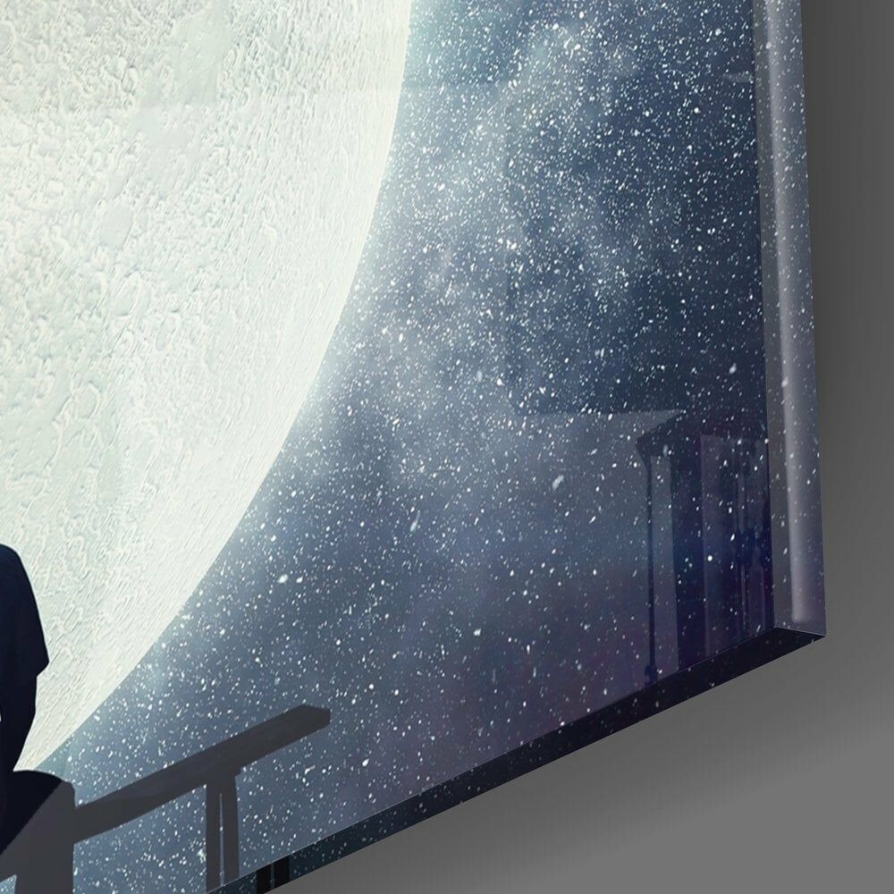 Balon Düşünceler Cam Tablo