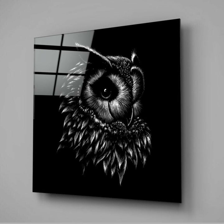 Baykuş Cam Tablo No:4081