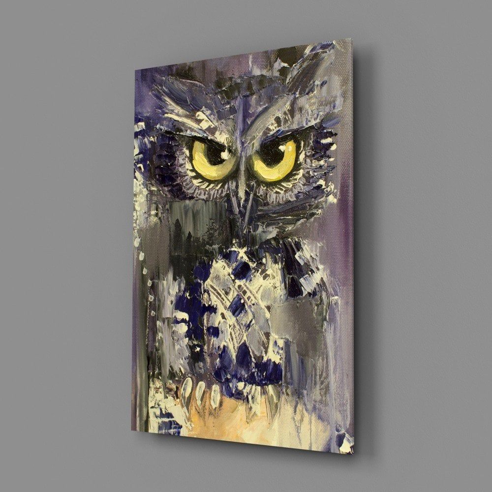 Baykuş Cam Tablo No:5081