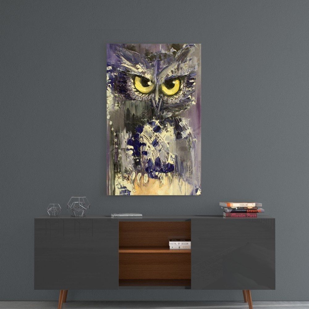 Baykuş Cam Tablo No:5081