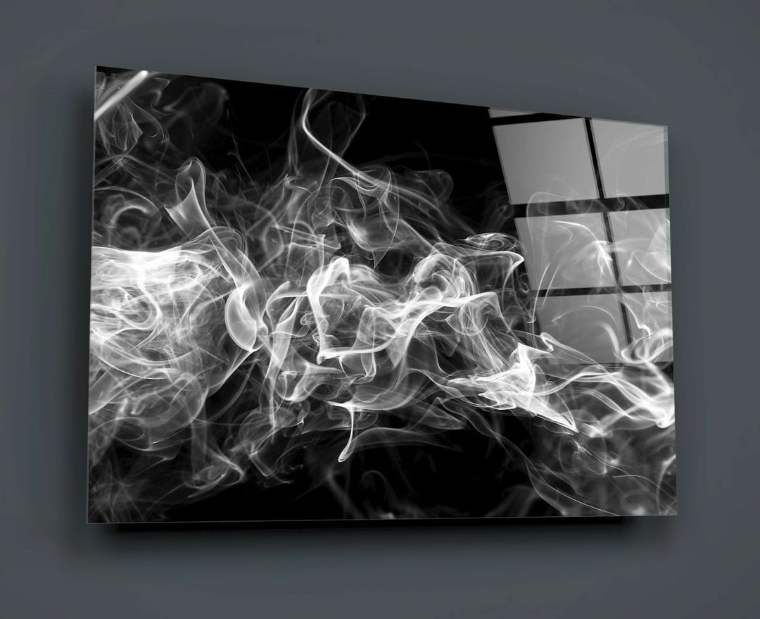 Beyaz Duman Cam Tablo