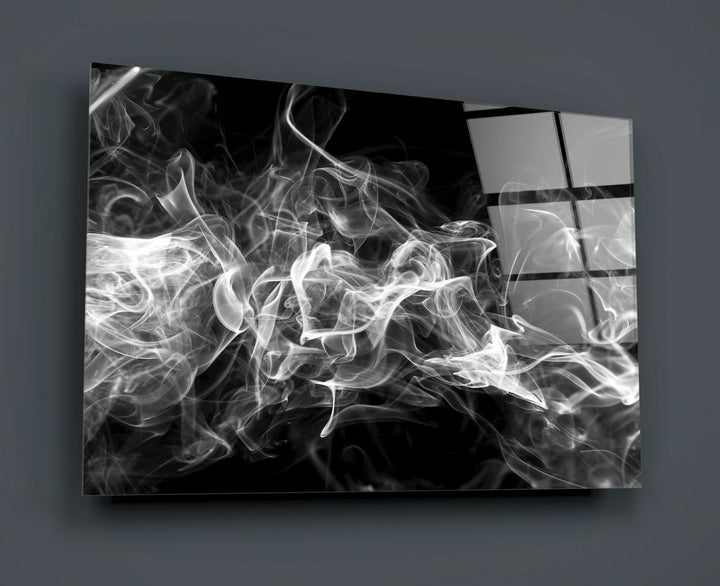 Beyaz Duman Cam Tablo