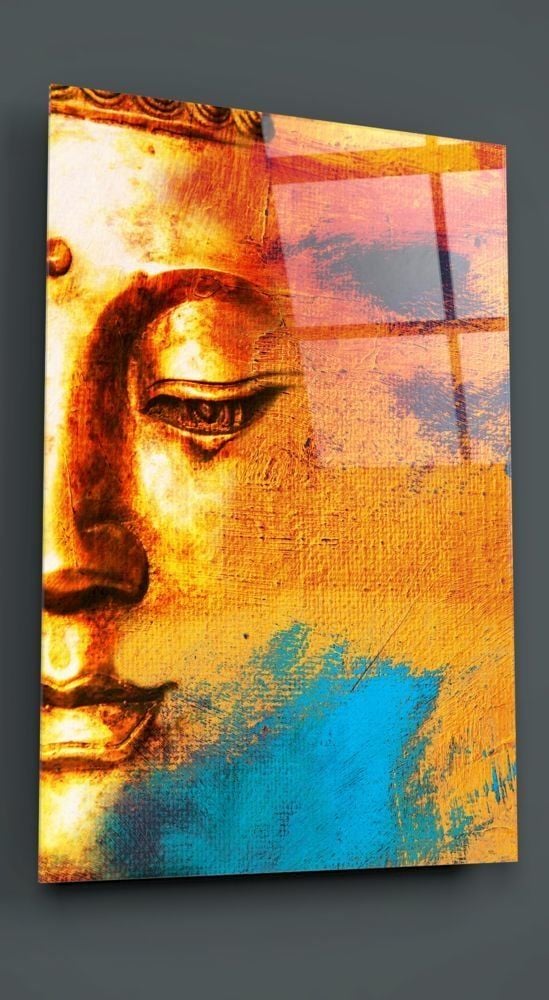 Buddha Portre Cam Tablo