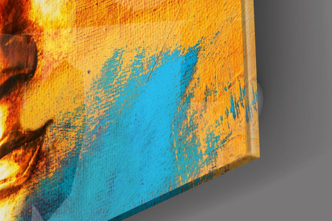 Buddha Portre Cam Tablo