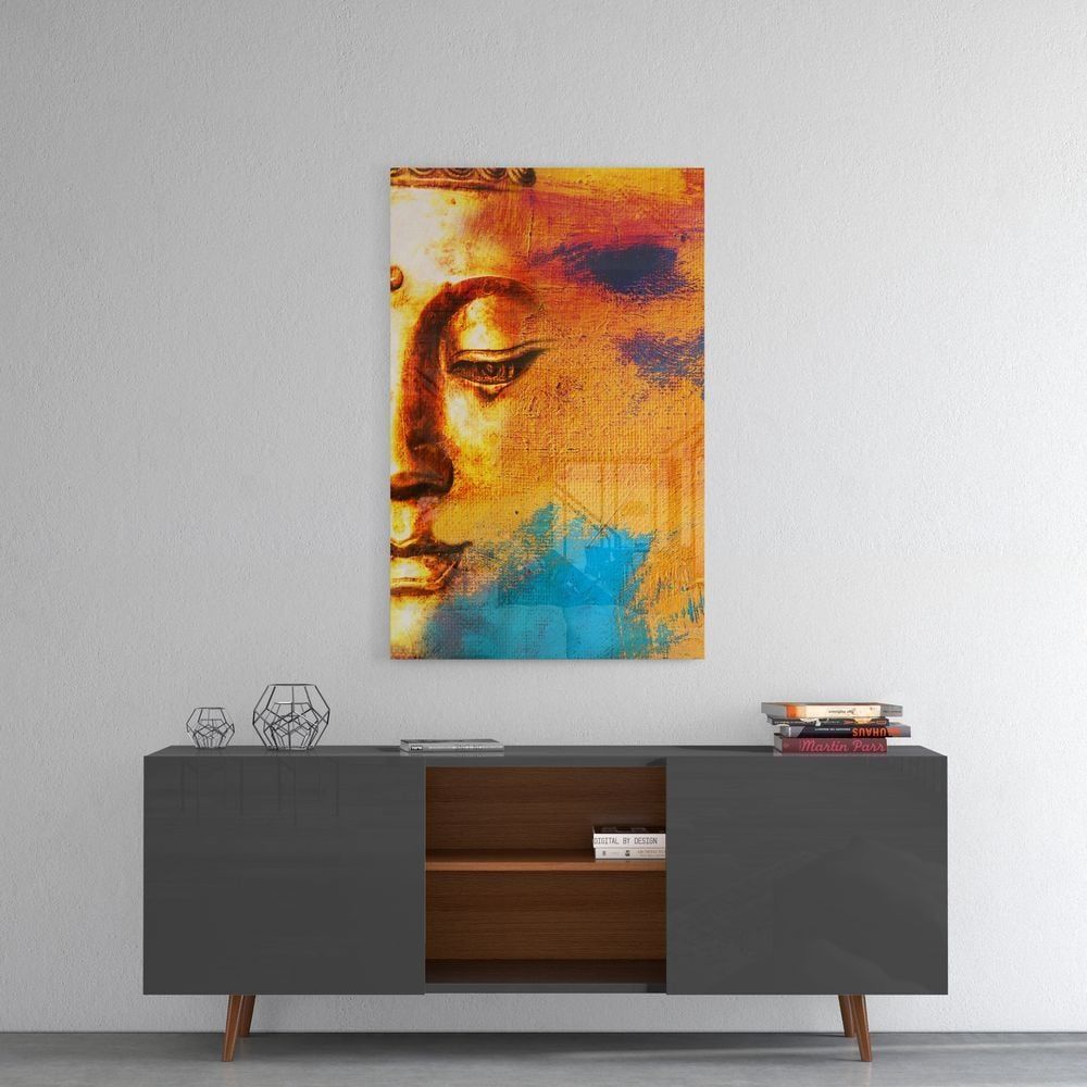Buddha Portre Cam Tablo