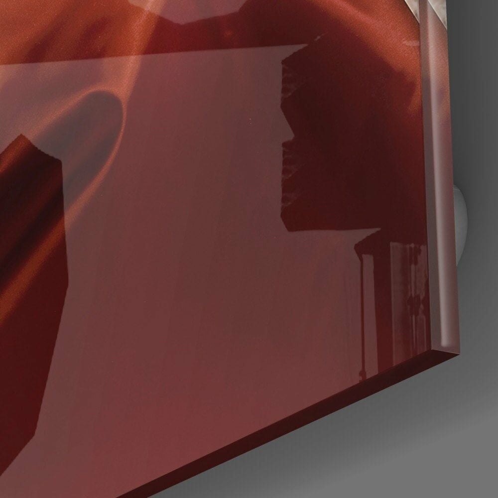 Çiçek Kadın Cam Tablo