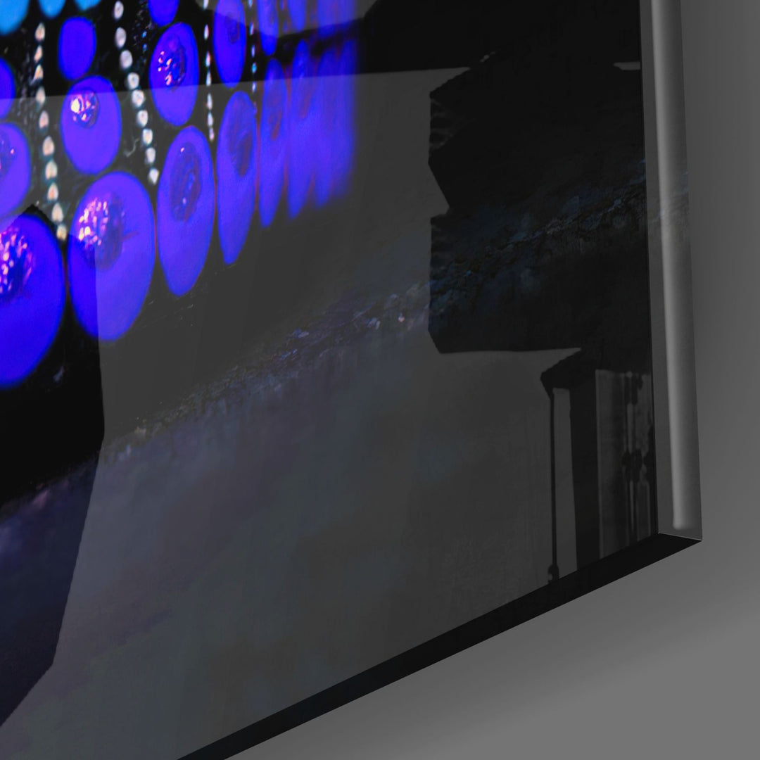 Çiçek Kafatası Cam Tablo