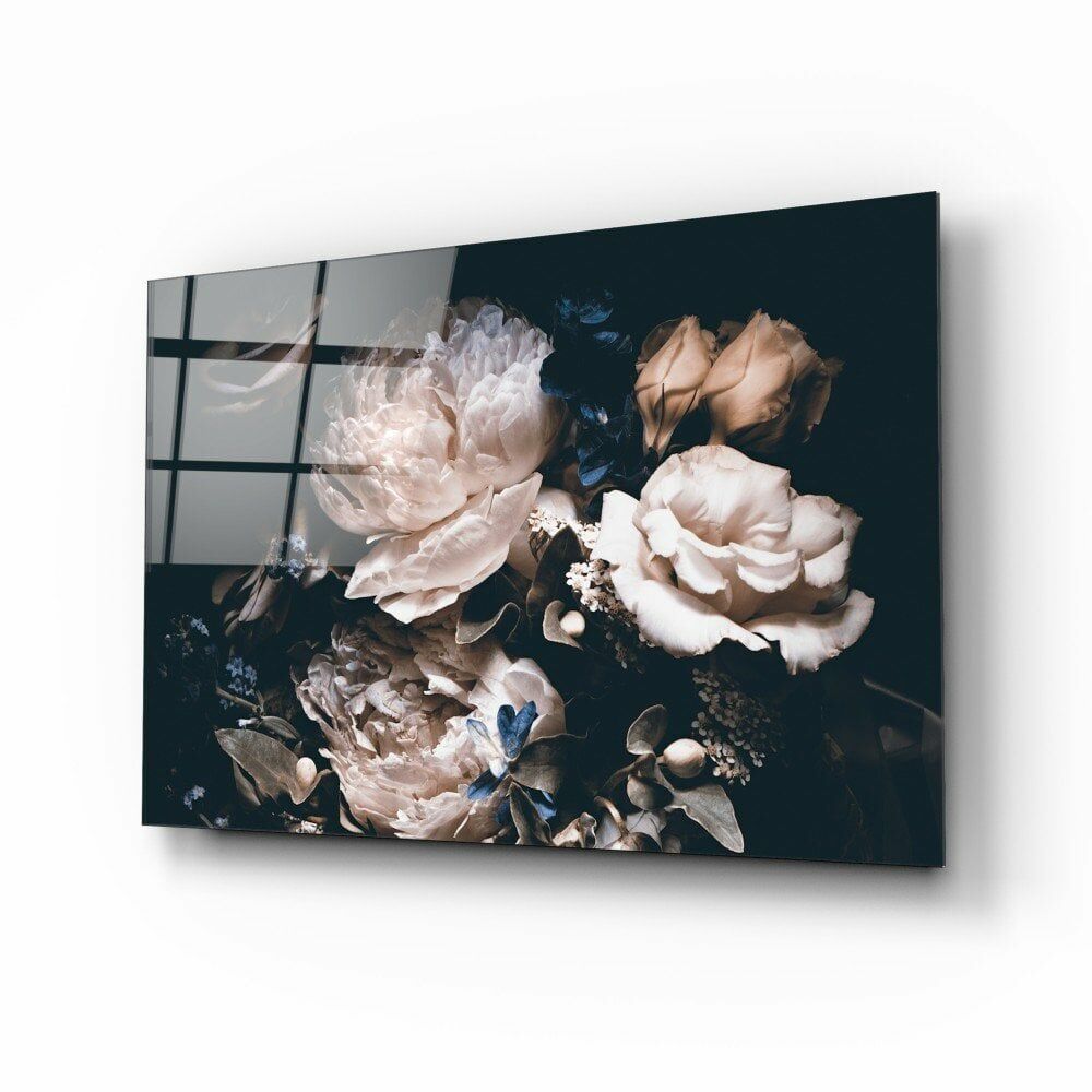 Çiçekler Cam Tablo