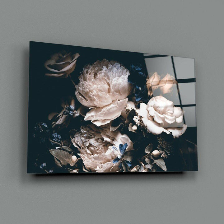 Çiçekler Cam Tablo