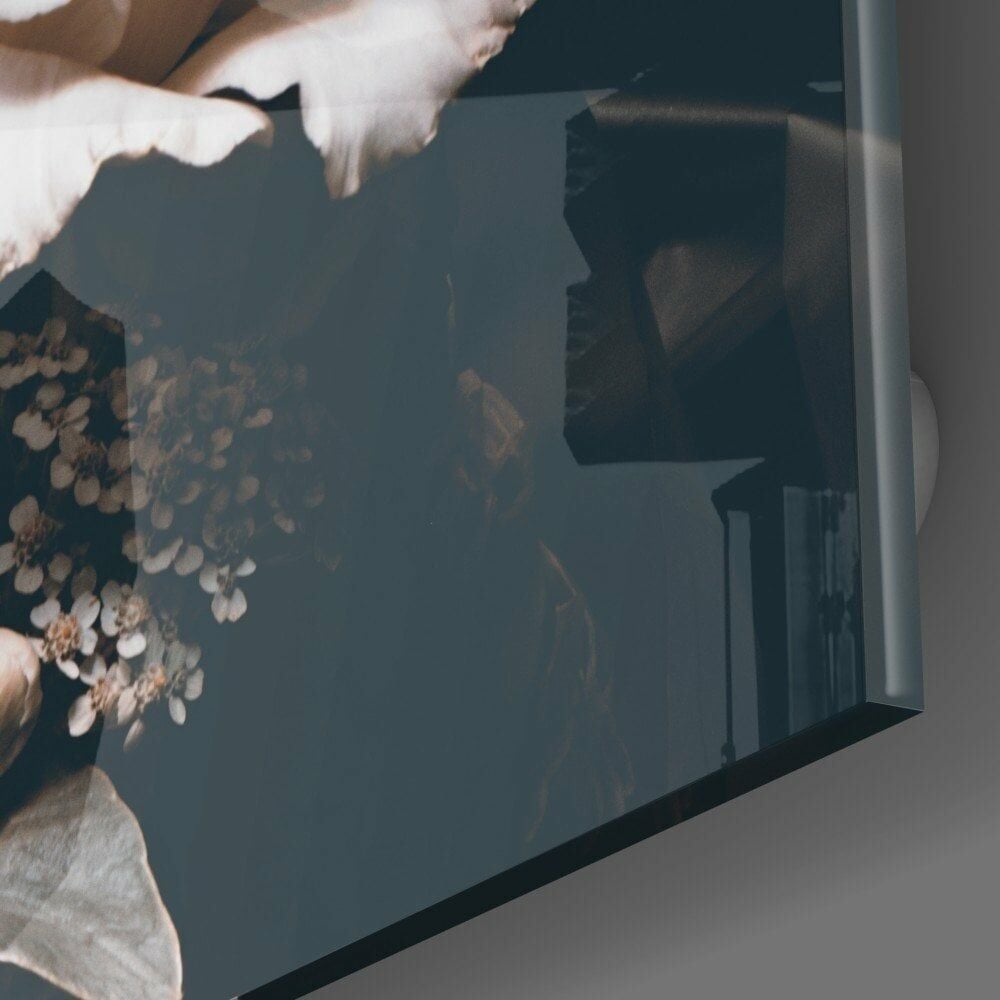 Çiçekler Cam Tablo