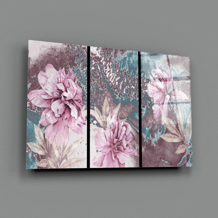 Çiçekler Cam Tablo