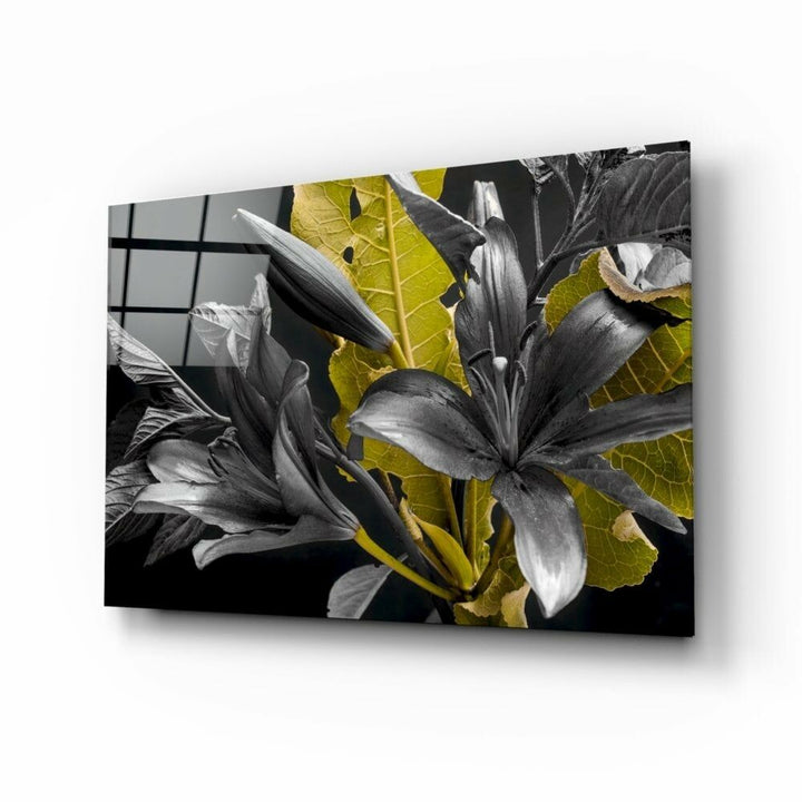 Çiçekler Cam Tablo