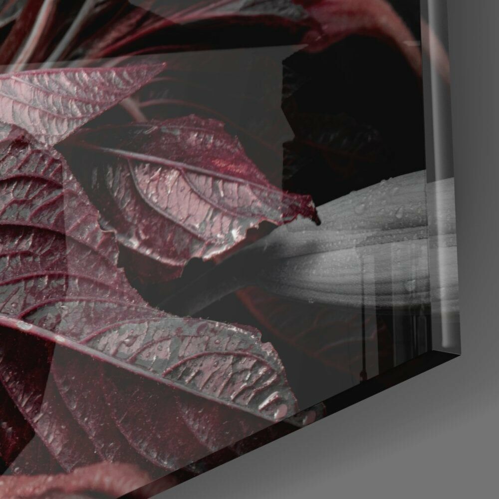 Çiçekler Cam Tablo