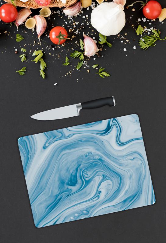 Mermer Desen Cam Kesme Tablası