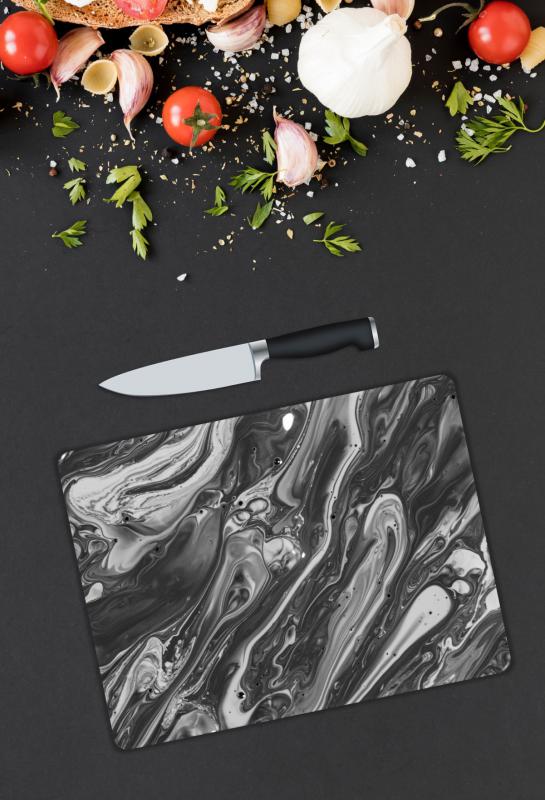 Mermer Desen Cam Kesme Tablası