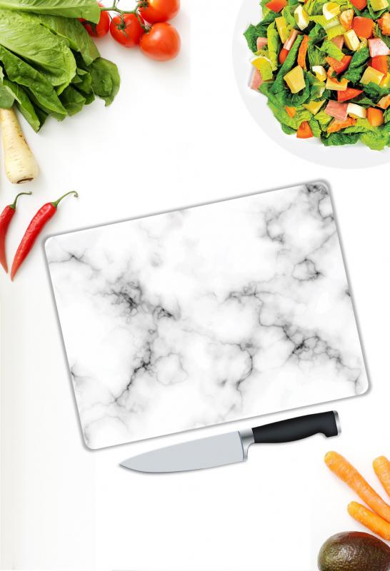 Mermer Desen Cam Kesme Tablası