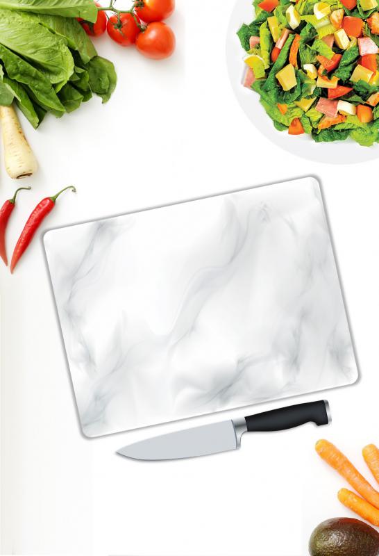 Mermer Desen Cam Kesme Tablası