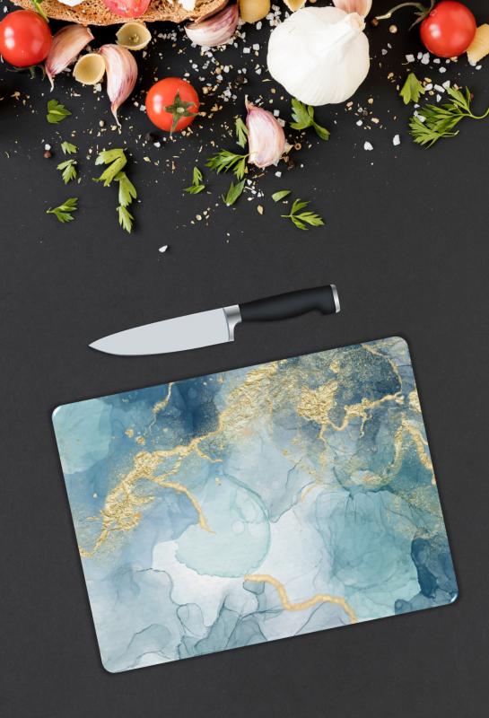 Mermer Desen Cam Kesme Tablası