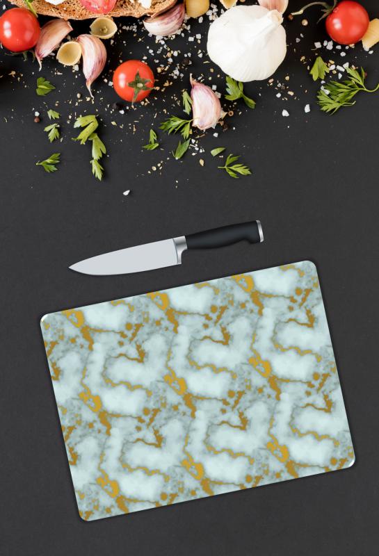 Mermer Desen Cam Kesme Tablası