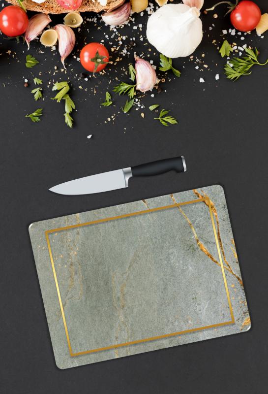 Mermer Desen Cam Kesme Tablası