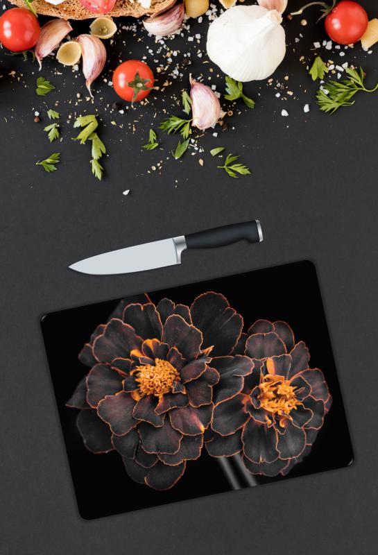 Renkli Desen Cam Kesme Tablası