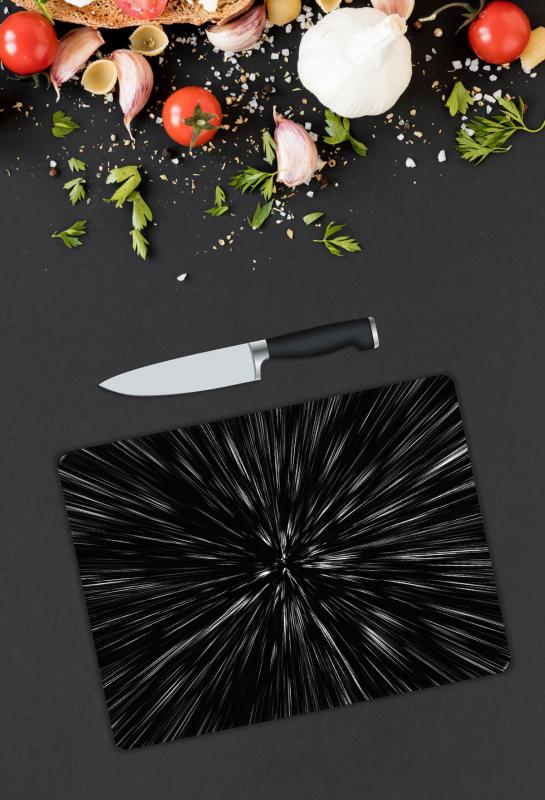 Minimal Desen Cam Kesme Tablası