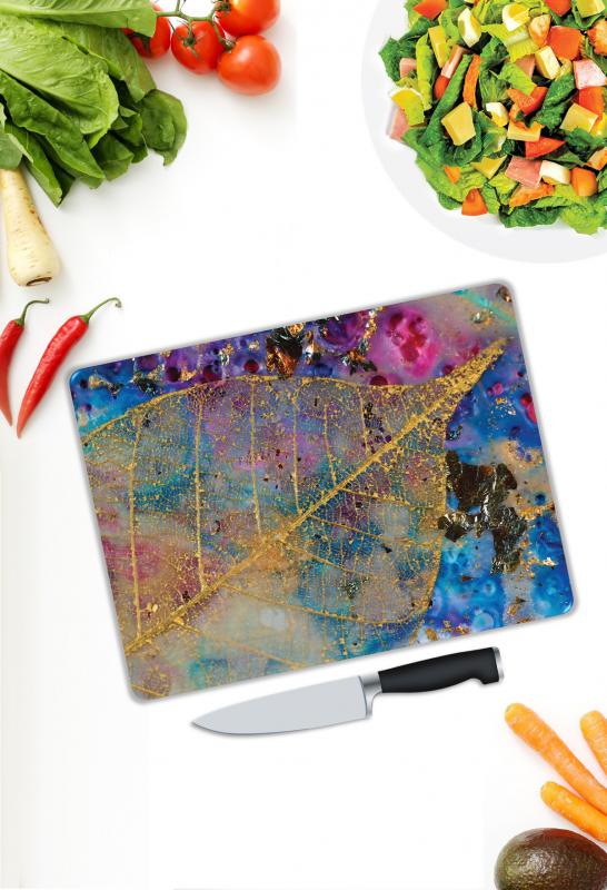 Minimal Desen Cam Kesme Tablası