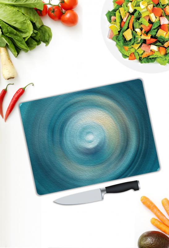 Minimal Desen Cam Kesme Tablası