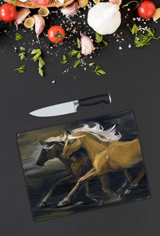 Atlar Desen Cam Kesme Tablası