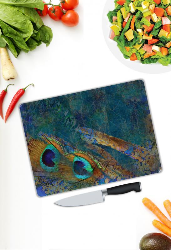 Minimal Desen Cam Kesme Tablası