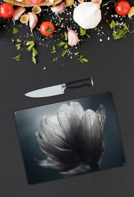 Çiçek Desen Cam Kesme Tablası