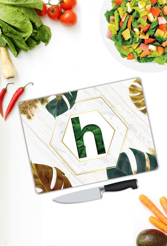 Harf Desen Cam Kesme Tablası