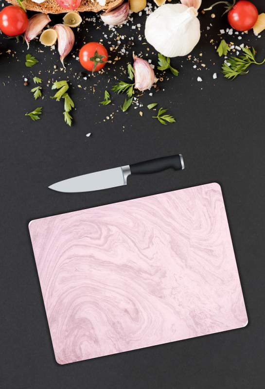 Minimal Desen Cam Kesme Tablası